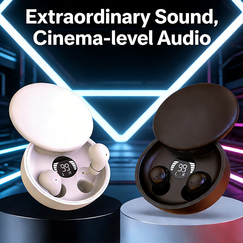 Bluetooth Headset On Ear - Audífonos Inalámbricos SK26 Bluetooth 5.3, Pequeños,