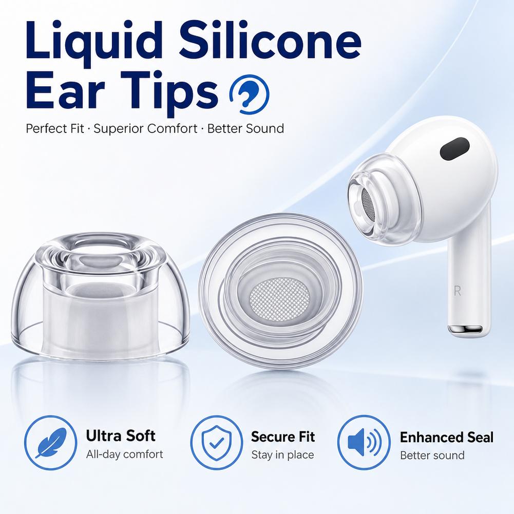 1/2/3 pares de almohadillas de - Silicone Ear Tip Replacement reseña y precio