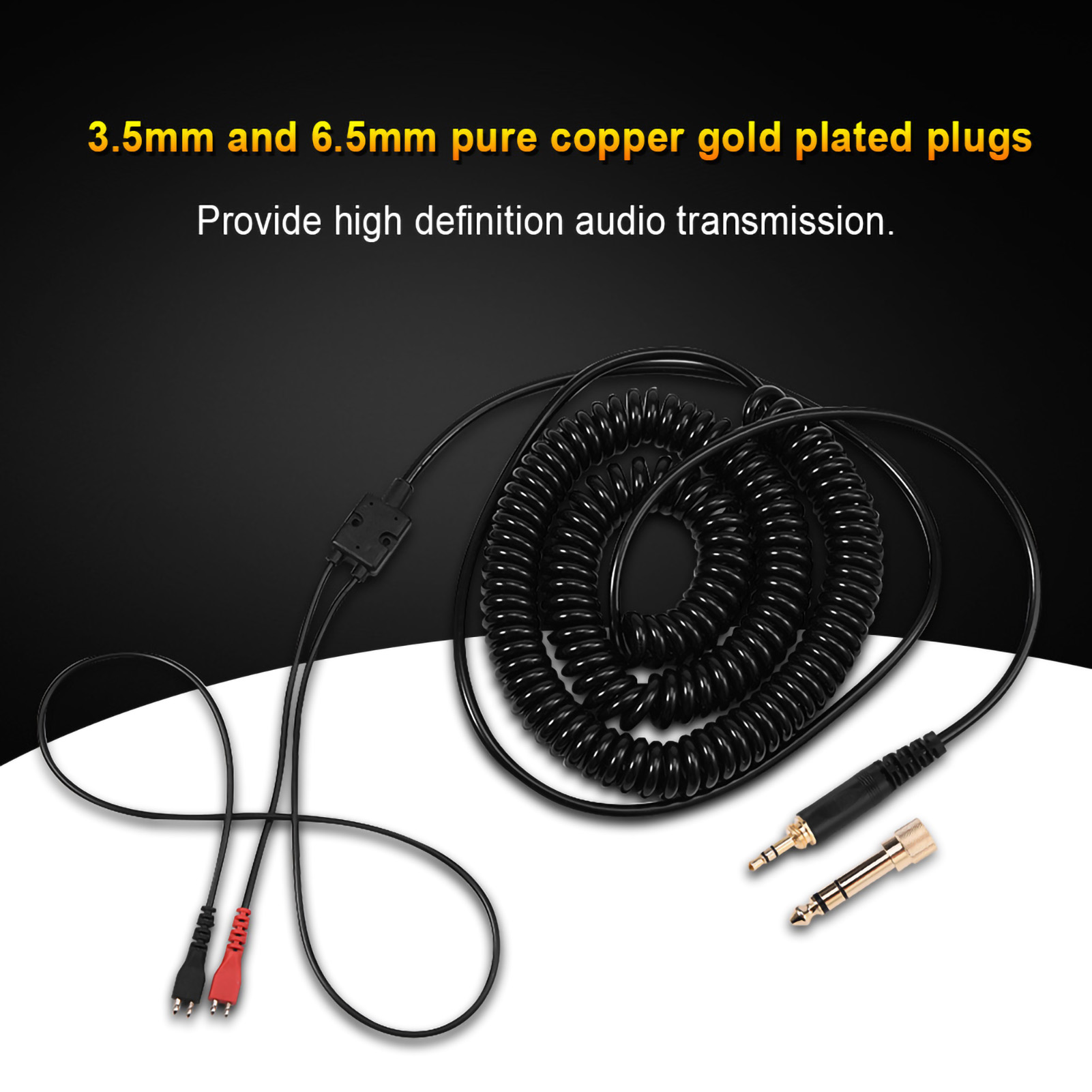 Cable de resorte helicoidal de - Sennheiser Headphone Hd 25 reseña y precio